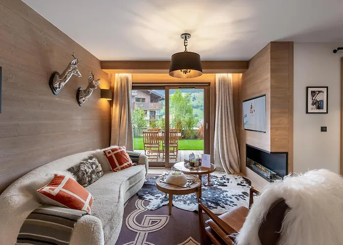 A Rochebrune Avec Jardin Pour 6 Personnes - Acces Piscine, Salle De Sport, Sauna - Fr-1-569-24 Megève